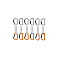 Mammut Sender Keylock 12 Cm 6-Pack Quickdraws Straight Gate/Bent Gate Key Lo