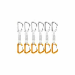 Mammut Sender Wire 12cm 6-Pack Quickdraw Light Grey/Gold